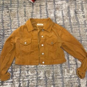 Corduroy Cropped Jean Jacket from Pacsun